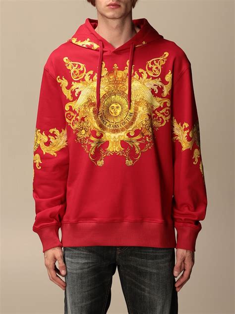 versace red sweatshirt|versace sweatshirt women.